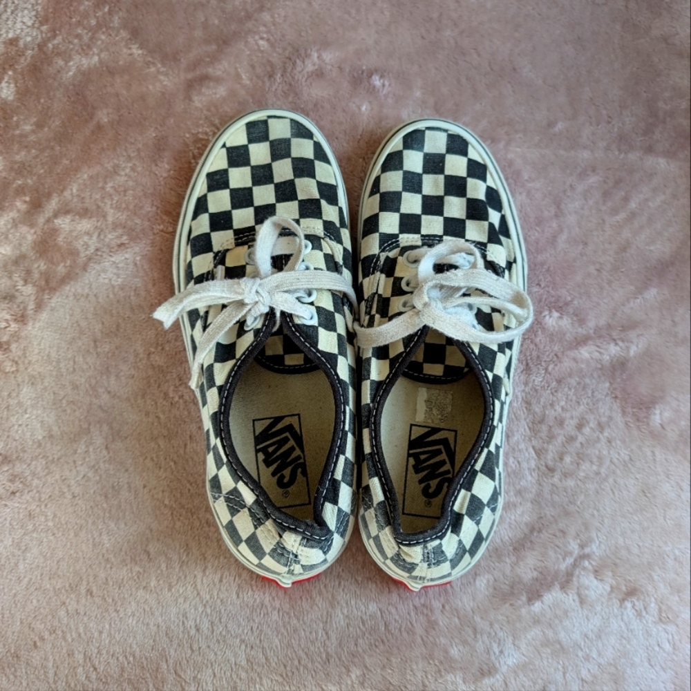 Vans Black and White Checkered Sneakers